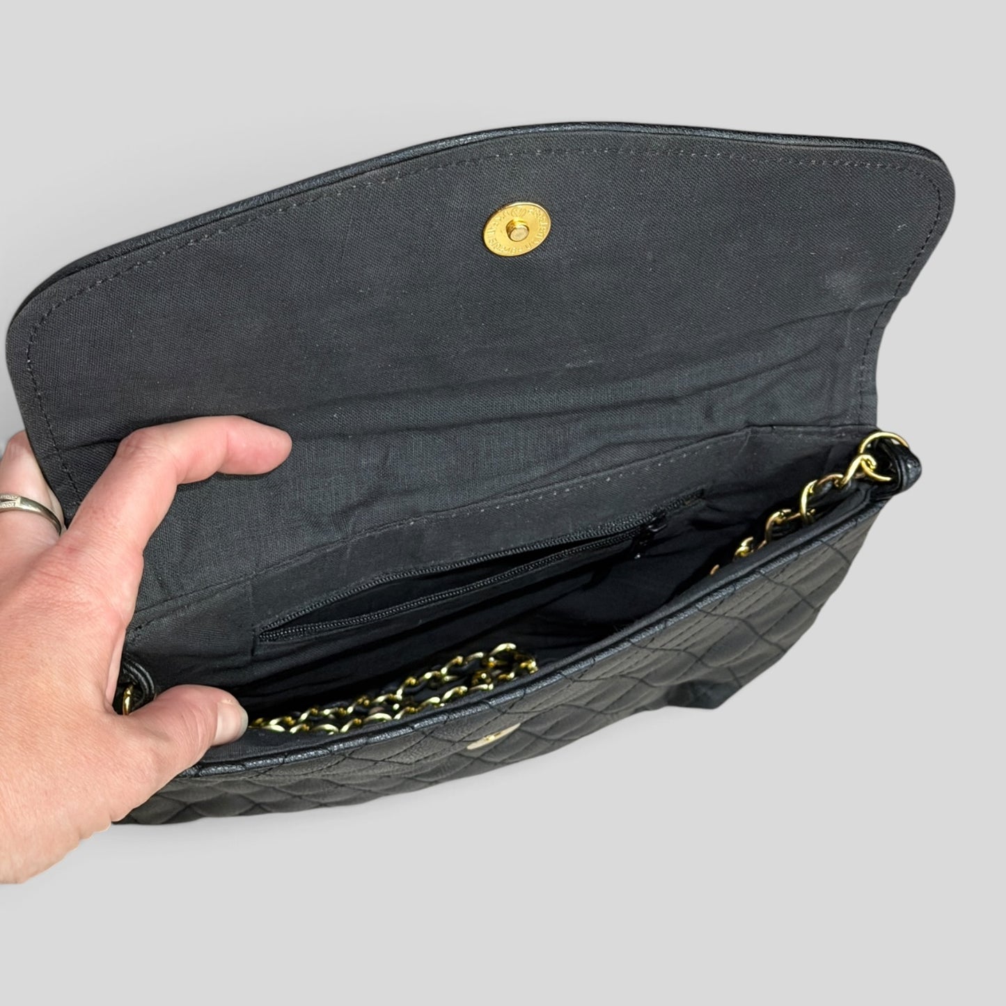 Clutch | Black Diamond Stitch