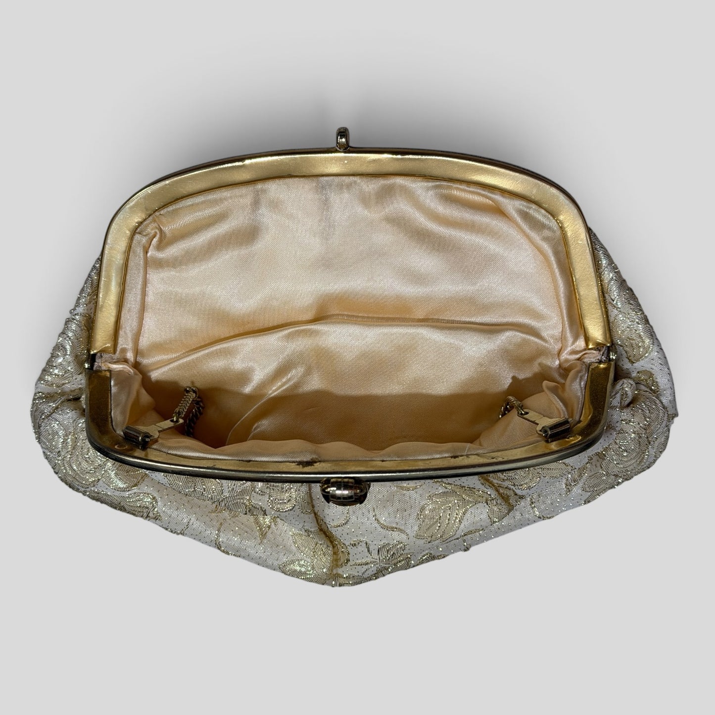 Purse Clutch | Vintage Gold Embroidered