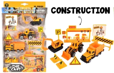 Diecast Vehicle Playset / 10 pieces
