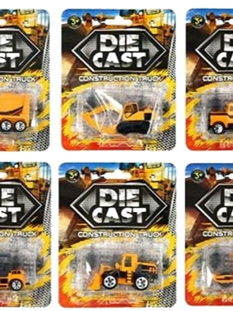 Diecast Construction Trucks Assorted