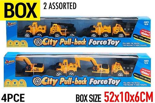 Construction Vehicles Assorted 4pc Set