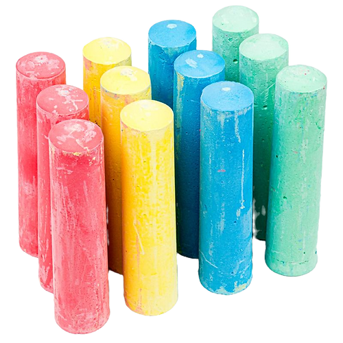 Jumbo Chalk Coloured 12pc