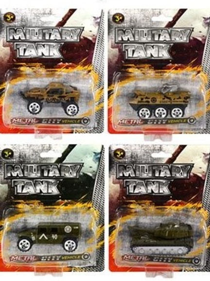 Diecast Military Vehicles ASSORTED 1PC