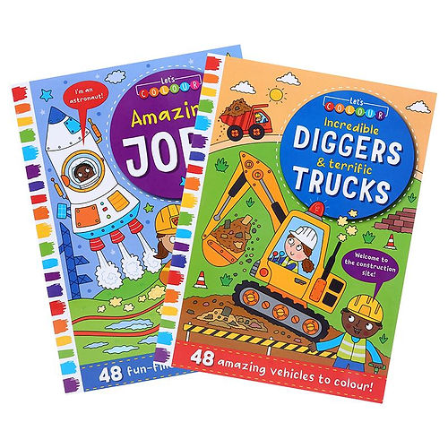 Kids Colouring Book Amazing Jobs Assorted