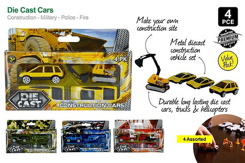Car & Truck Set ASSORTED 4 piece