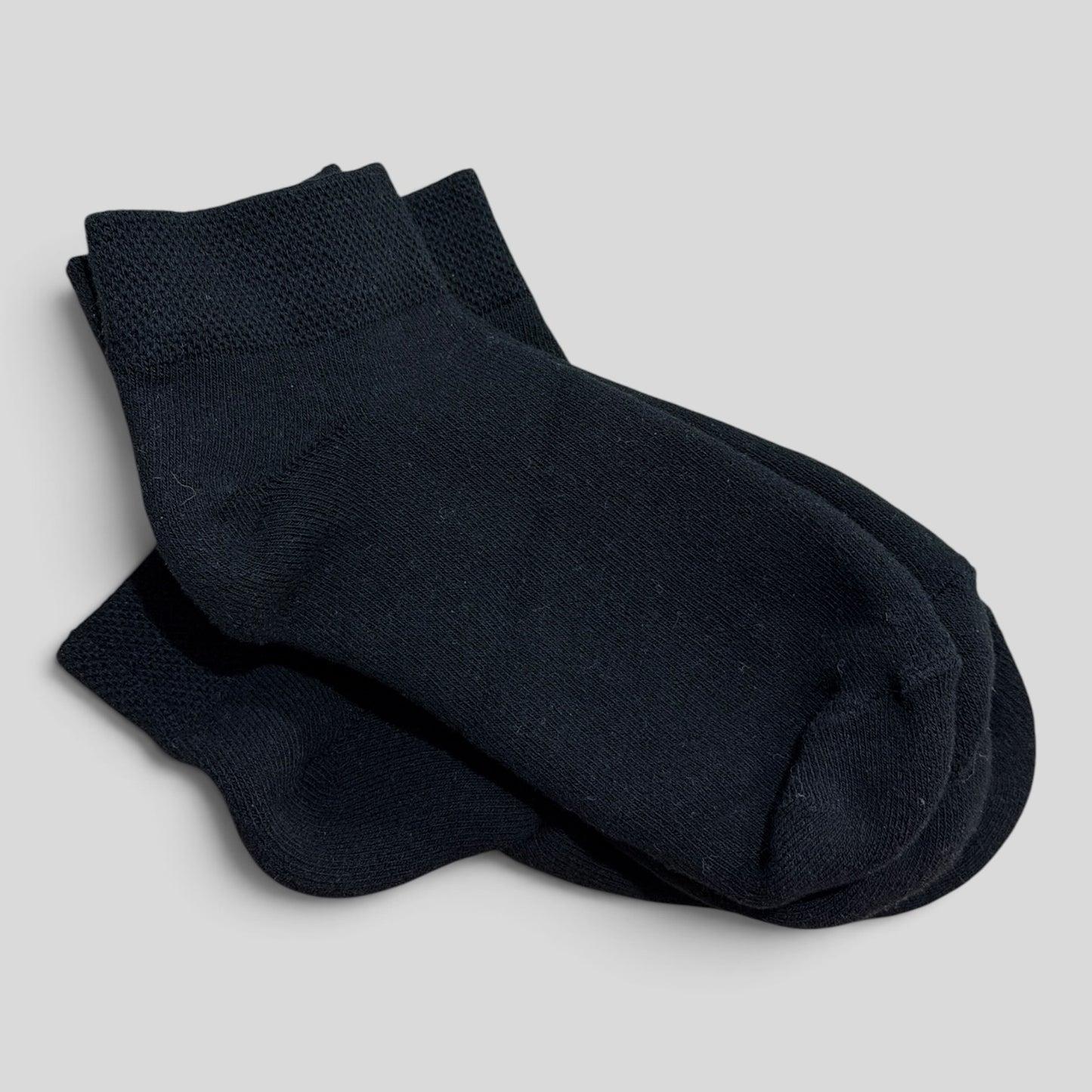 (13-3JNR) Black Socks 2 pack