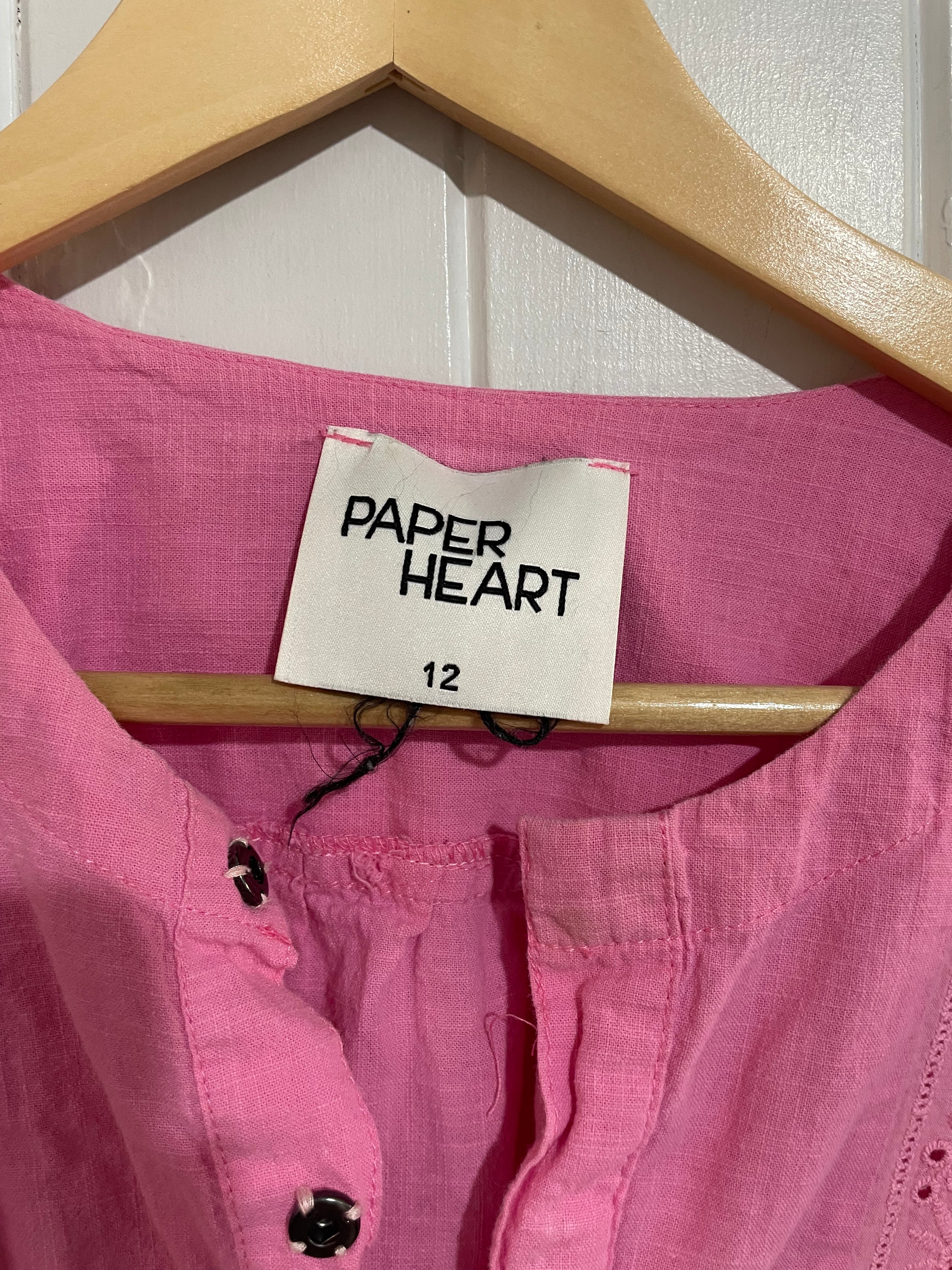 Image of (12) Paper Heart | Pink Blouse