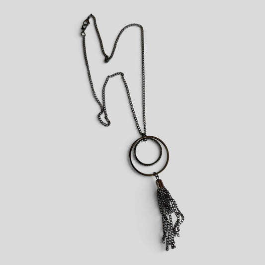 Necklace | Dark Chain Circles