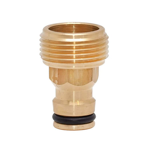 HOSE FITTING BRASS CLICK-ON SPRAY ADAPTOR 12MM - 3/4" NETA