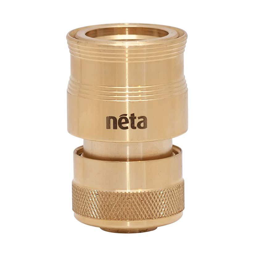HOSE FITTING BRASS 18MM HOSE CONNECTOR NETA
