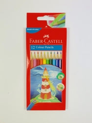 PENCIL COLOURED FABER-CASTELL HEXAGONAL BX12