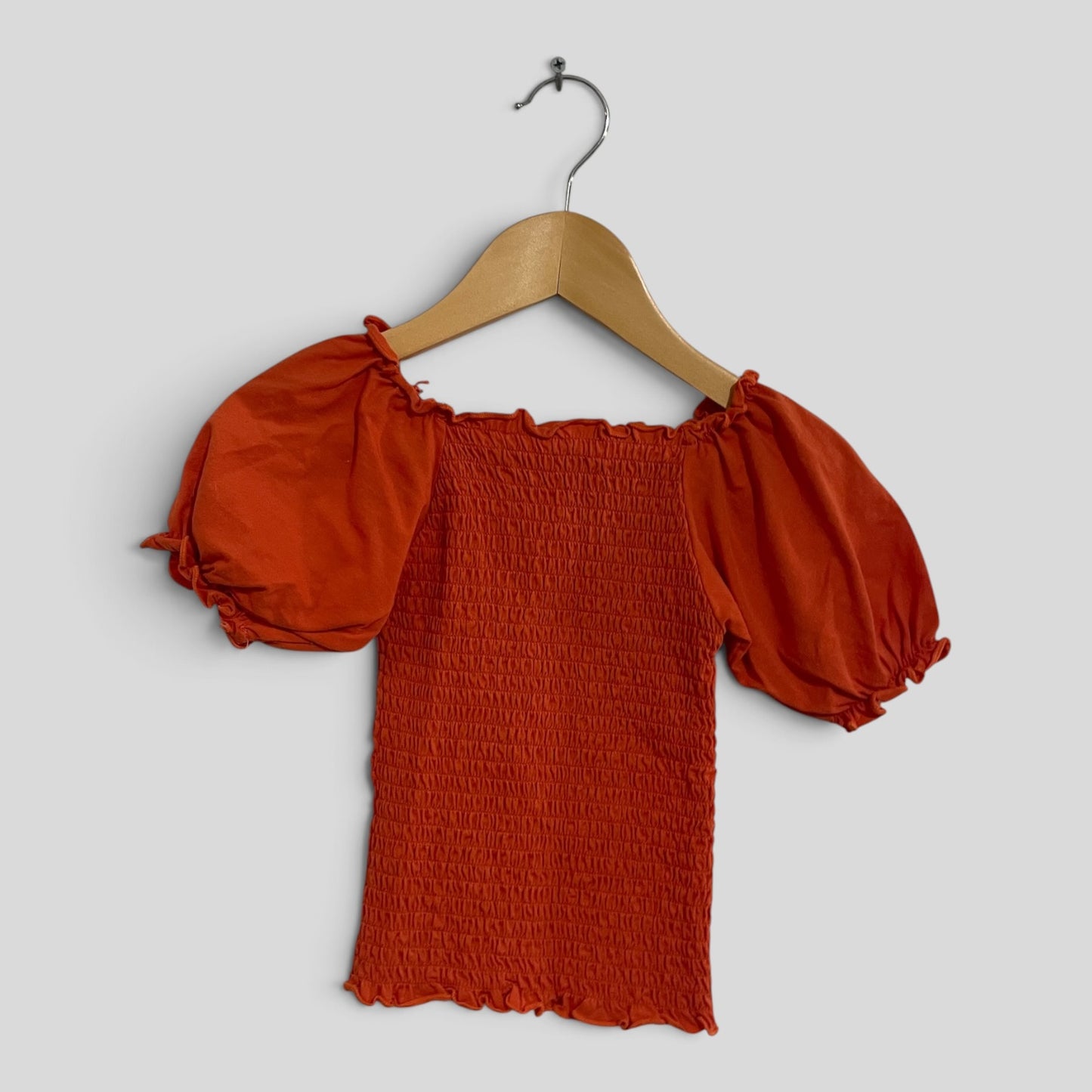 (2JNR) Mini Mango | Orange Blouse