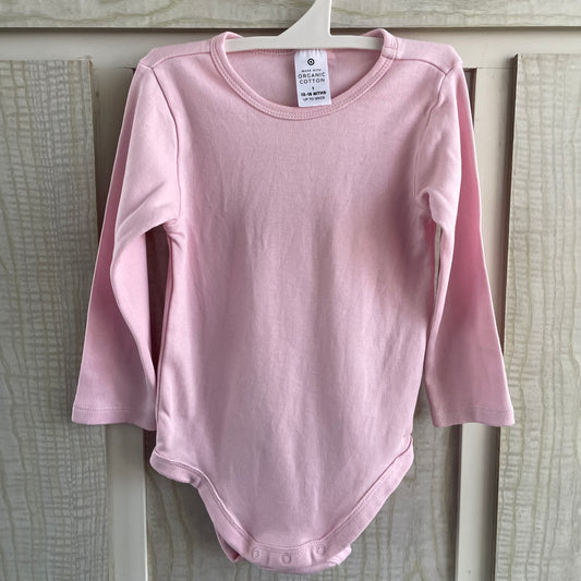 (1) Organic Cotton Pink L/S Onesie