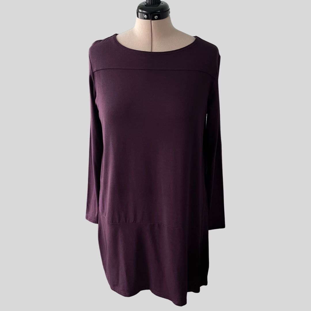 (14) Andiamo Purple L/S Jersey Dress