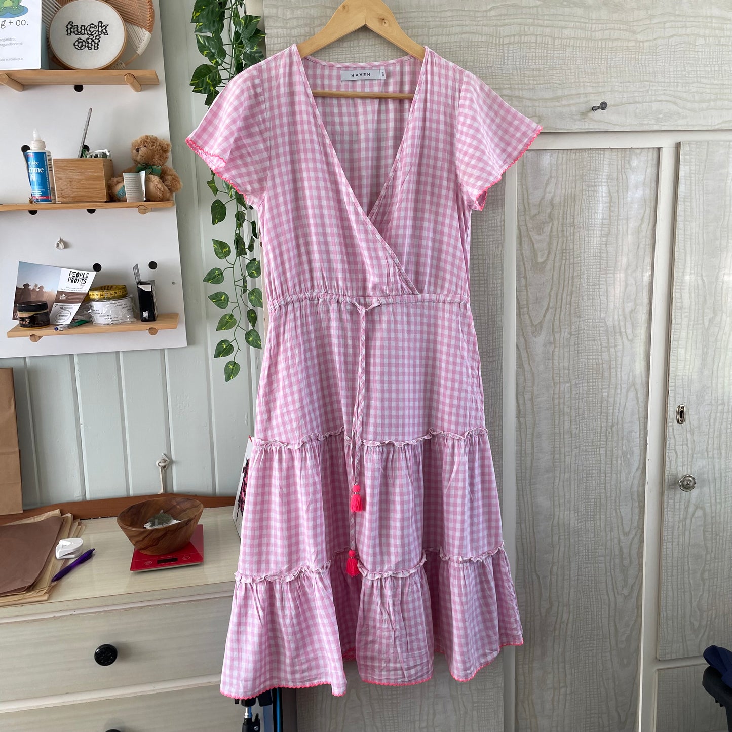 (XS/S) Haven Pink Gingham