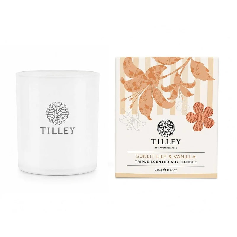 Sunlit Lily & Vanilla Candle 240g