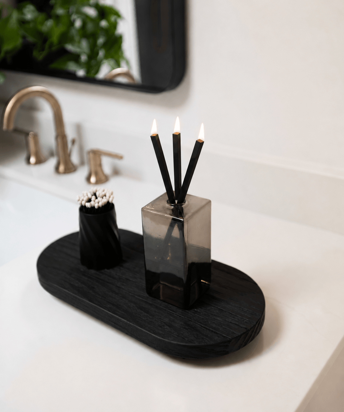 Image of Boxy Black Everlasting Candles | Everlasting Candle Co