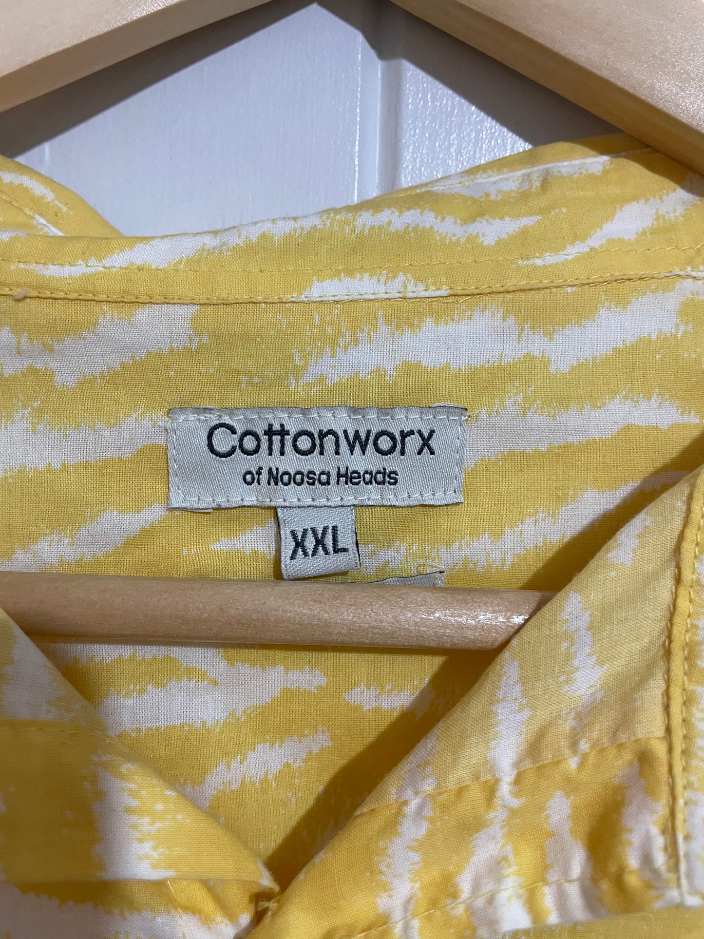 (XXL) Cottonworx | Yellow LS Blouse