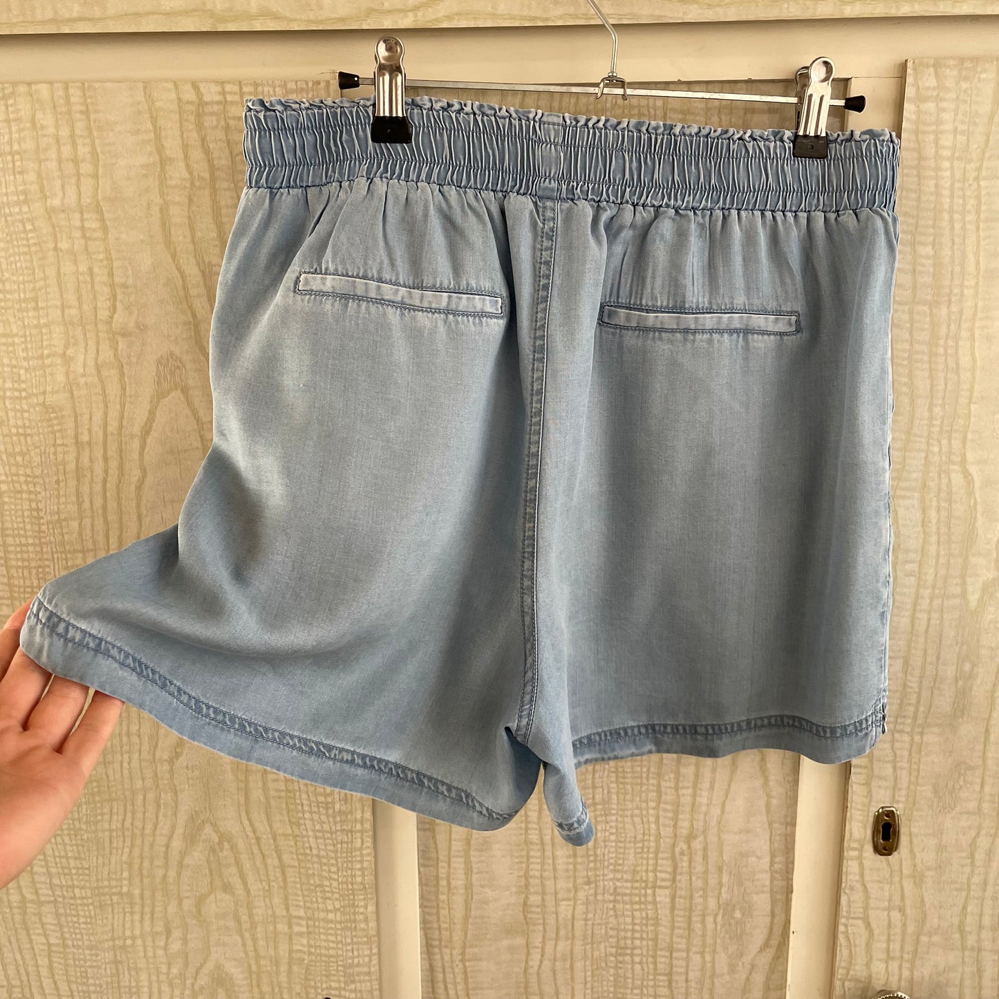 (10) soft denim shorts