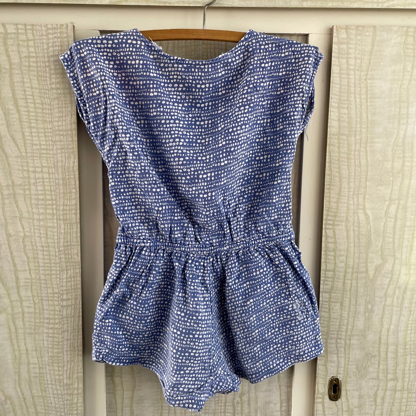 (3) Blue and Fluro Pink Playsuit