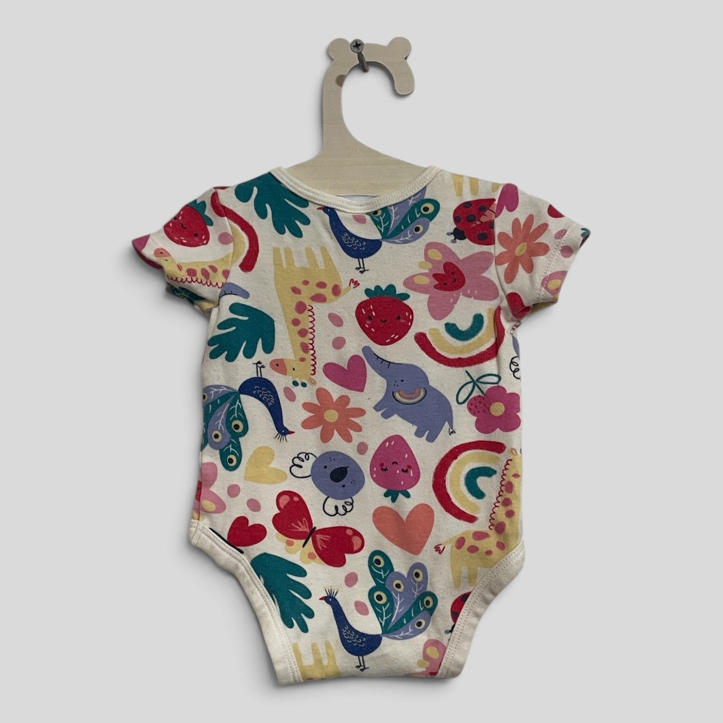 (000JNR) Anko | Rainbow Animals Bodysuit