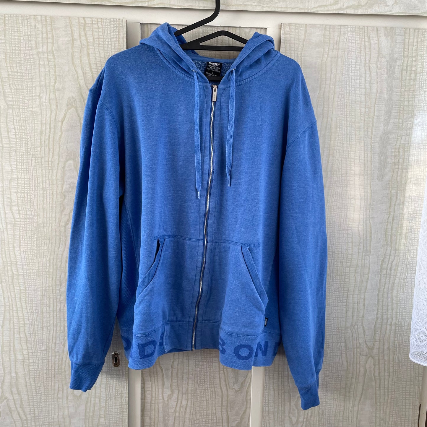 (L) Bonds Blue Zip Hoodie