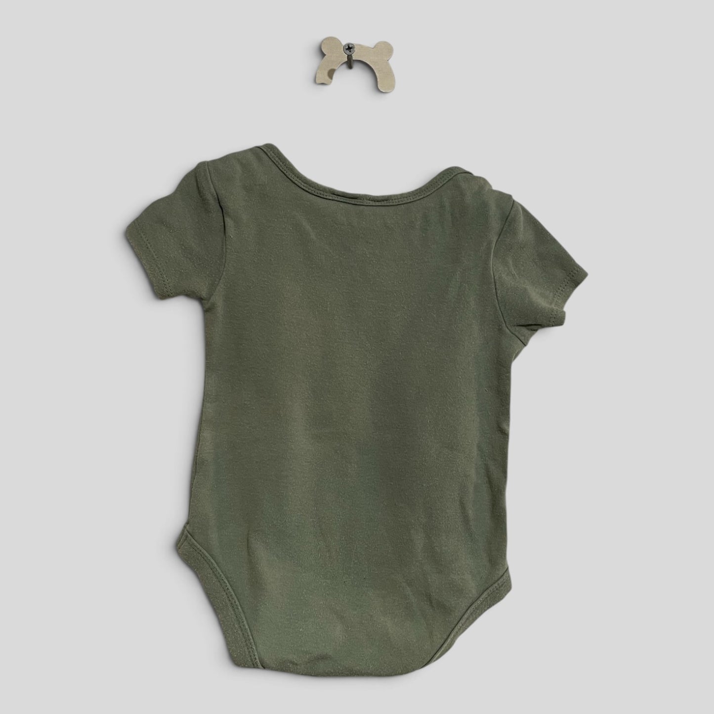(00JNR) Dymples | Green Zoo Animal SS Bodysuit