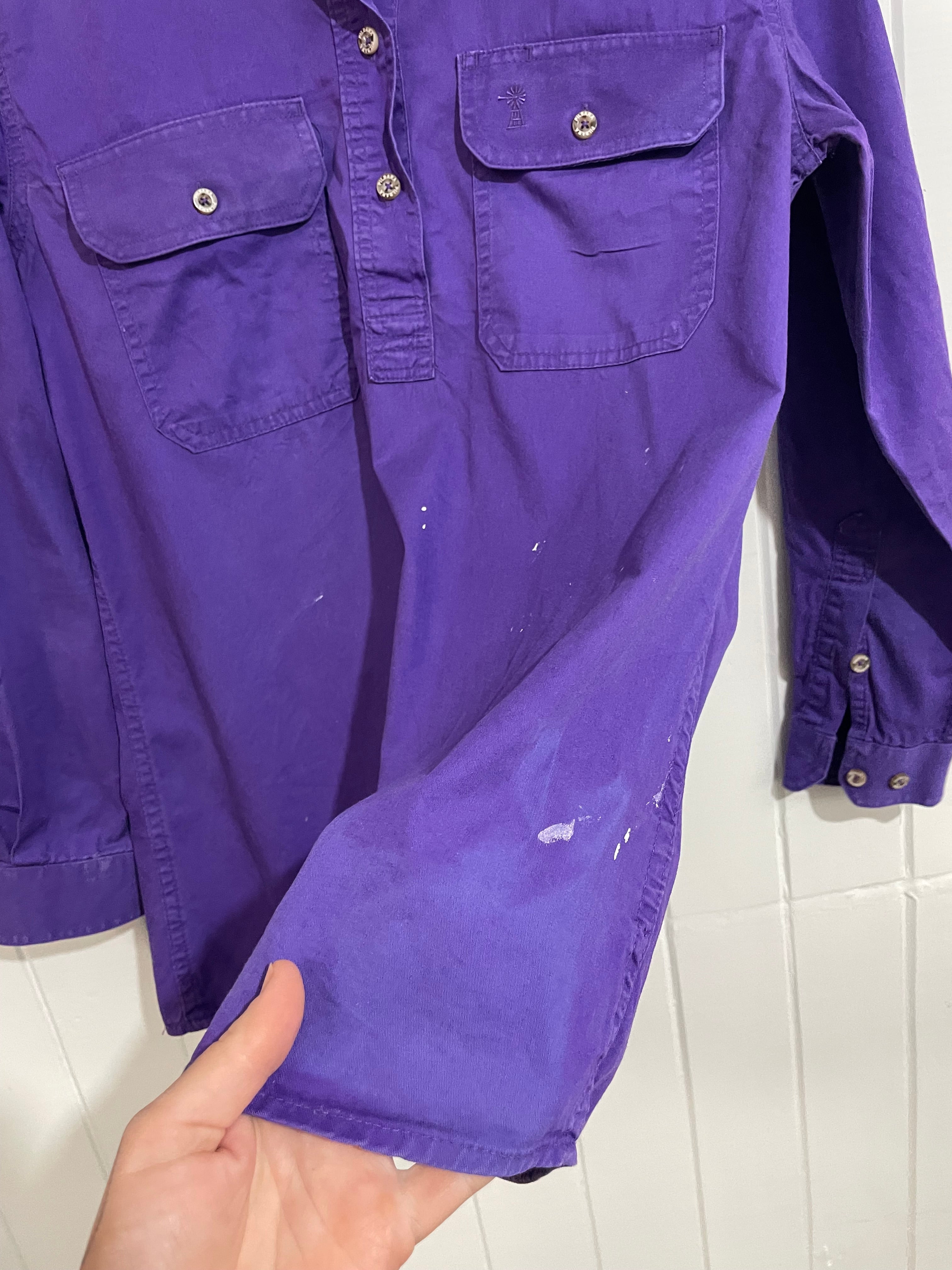 Image of (8) Pilbara | Purple Work Shirt