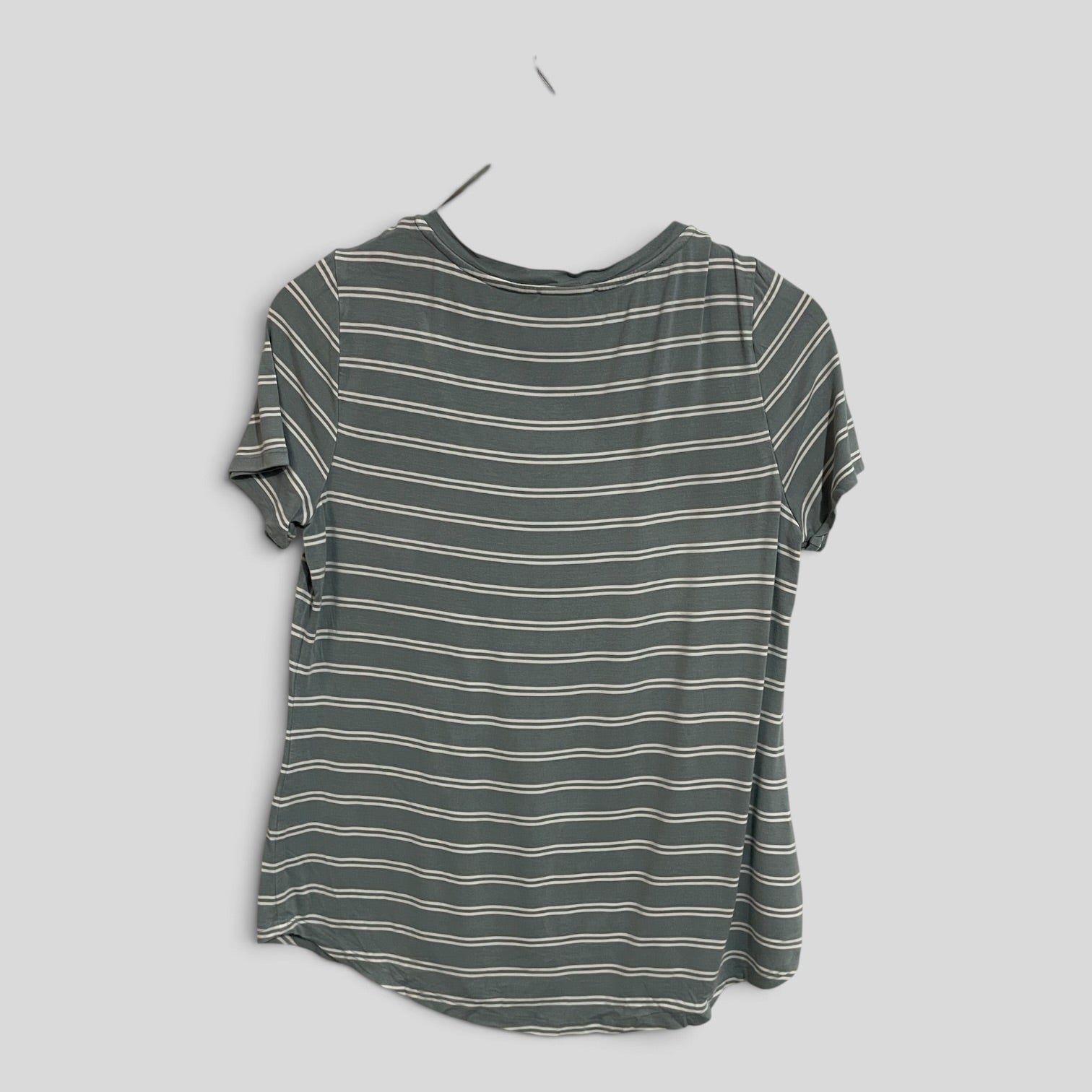 Image of (S) Piper | Striped Grey/Blue Tee