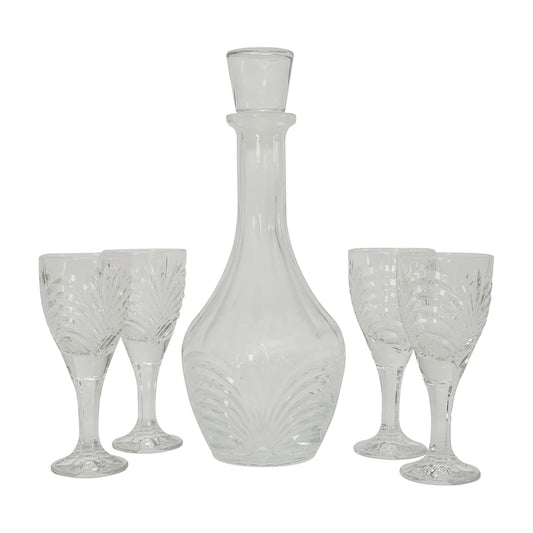 Decanter Set - Art Deco 5pc