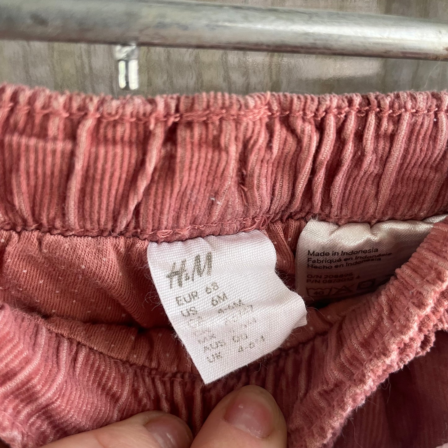 (00) Dusty Pink Corduroy Pants