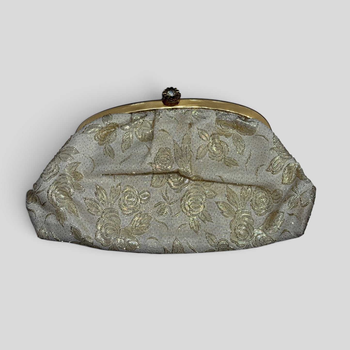 Purse Clutch | Vintage Gold Embroidered