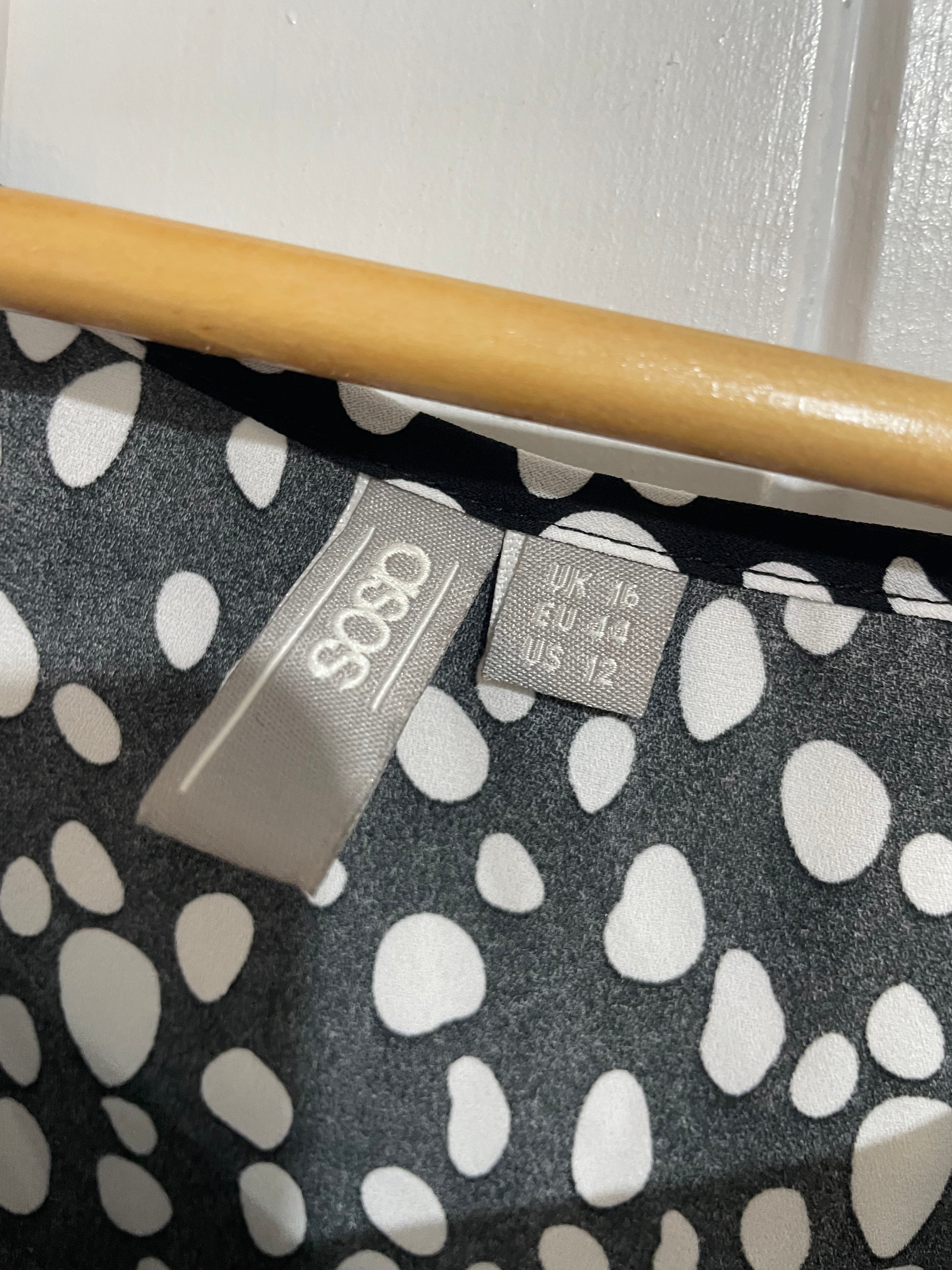 Image of (16) Asos | Spot Blouse