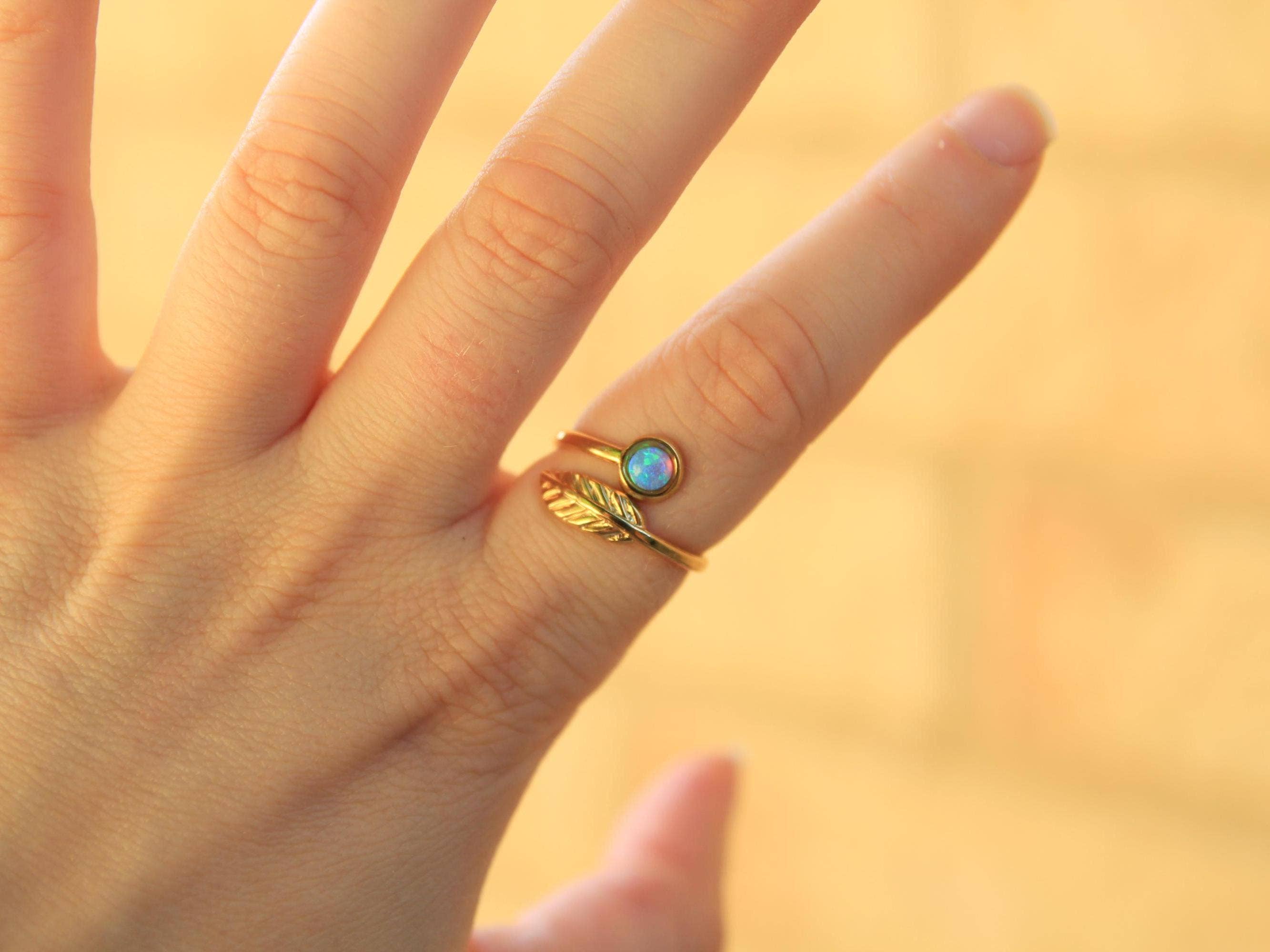 Image of Gold Leaf Opal Ring