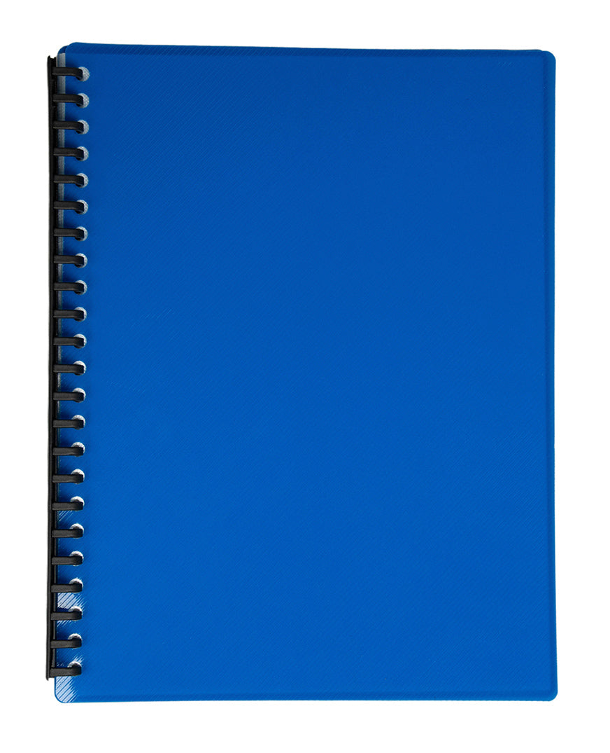 Image of DISPLAY BOOK SOVEREIGN A4 REFILLABLE GLOSS BLUE 20P