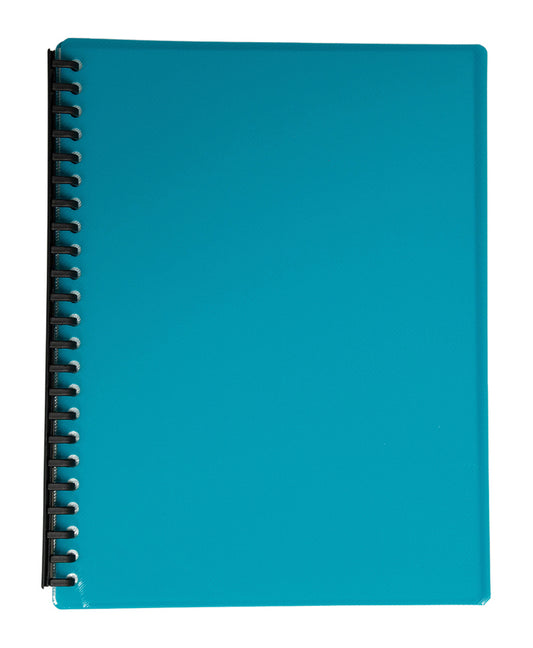 DISPLAY BOOK SOVEREIGN A4 REFILLABLE GLOSS GREEN 20P
