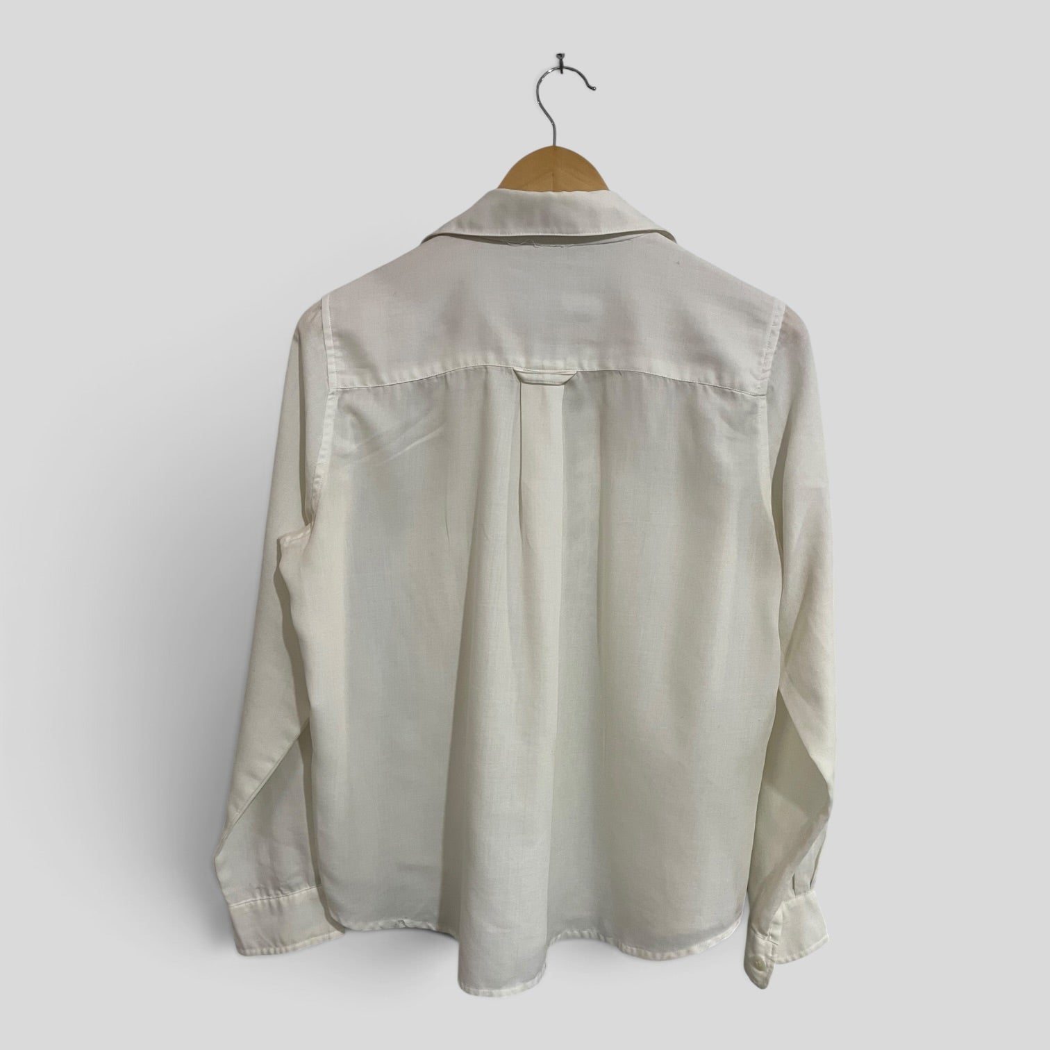 Image of (12) White Embroidered LS Blouse