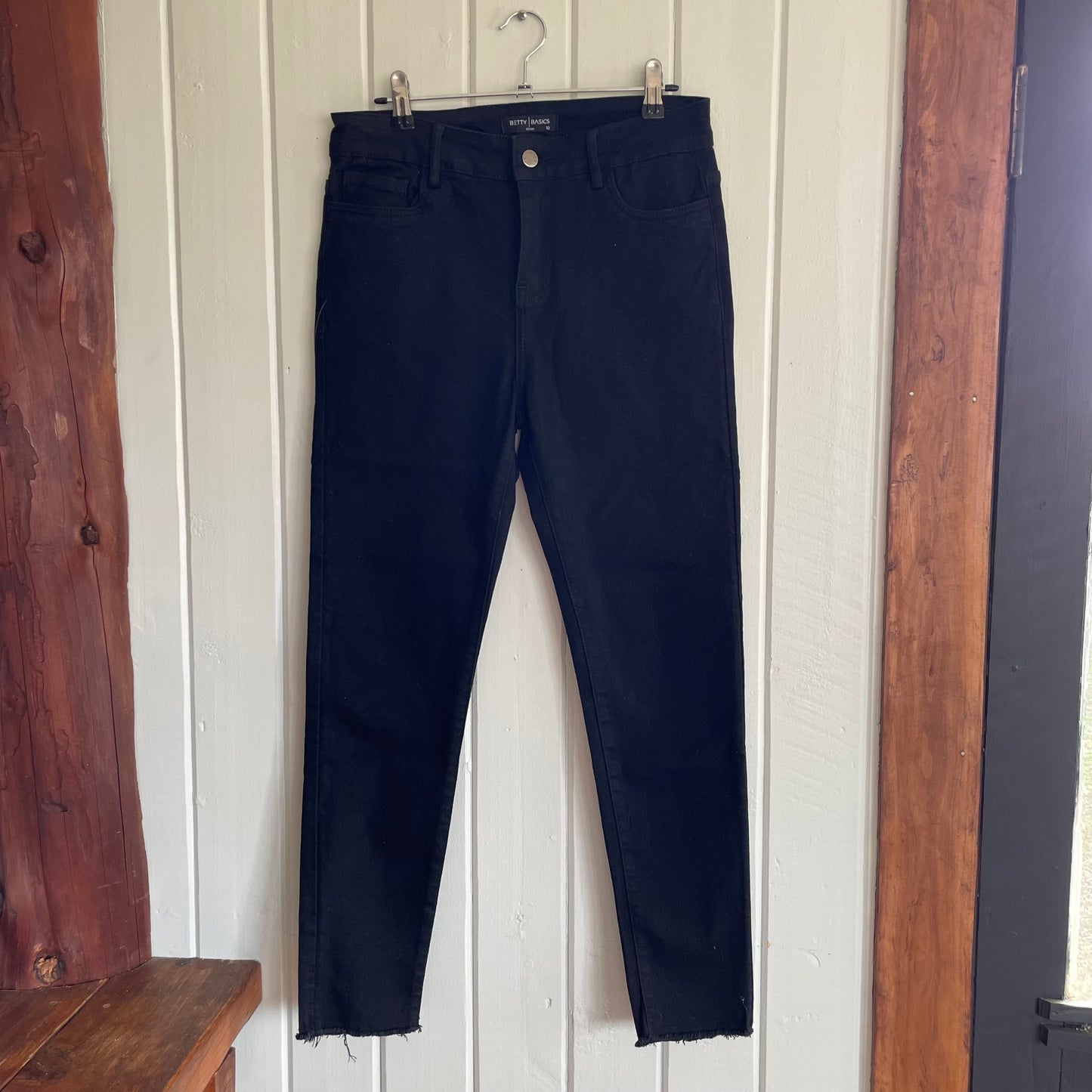 (10) Betty Basics Black Denim Jeans