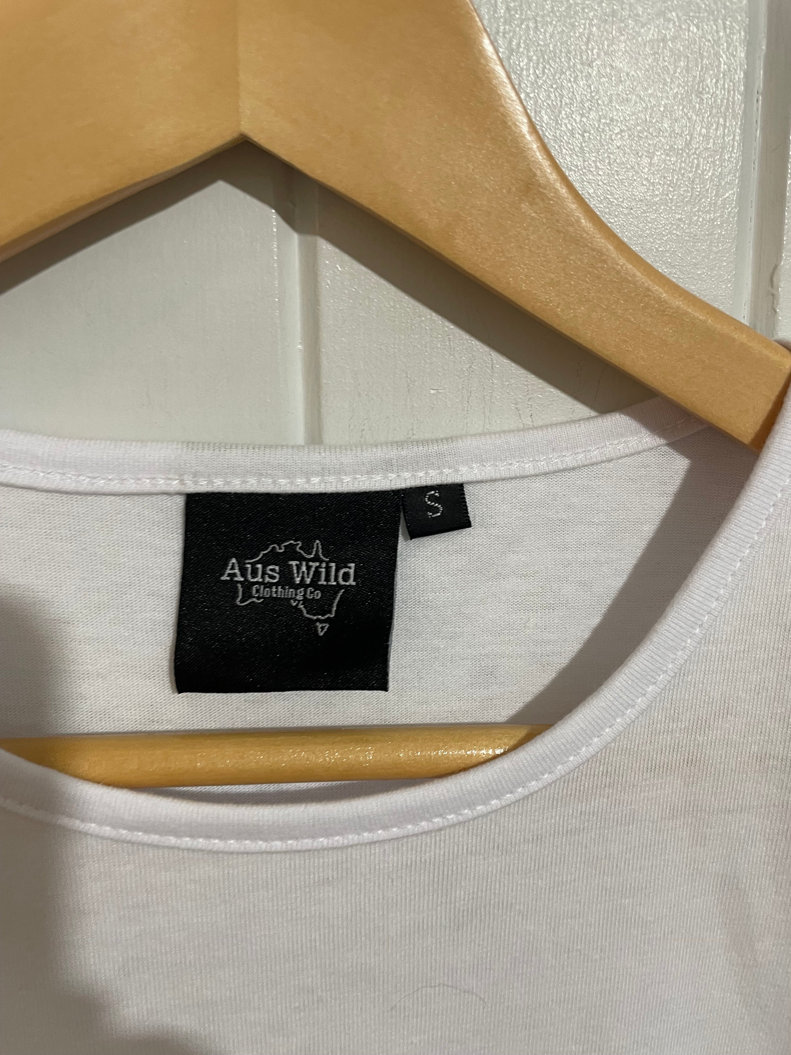 Image of (S) Aus Wild Clothing Co | White Tank | BNWOT