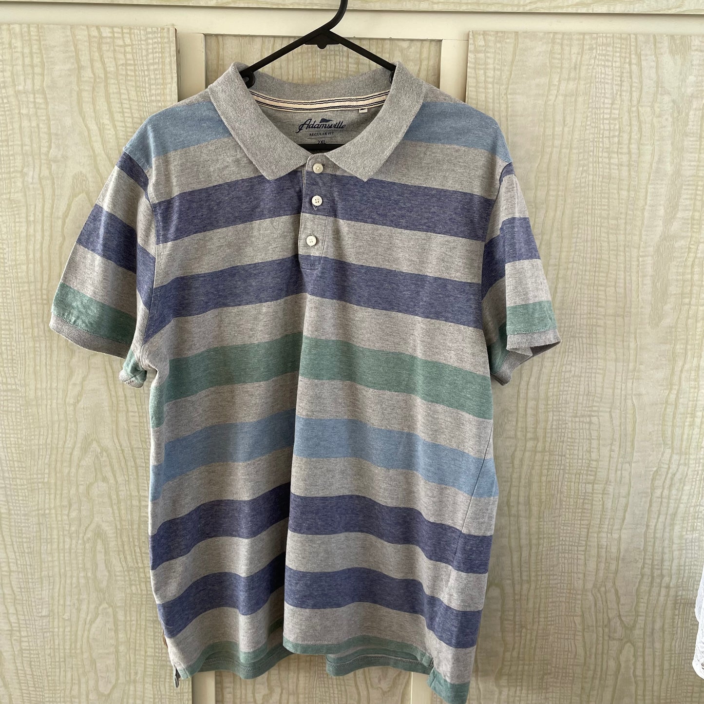 (2XL) Striped Polo