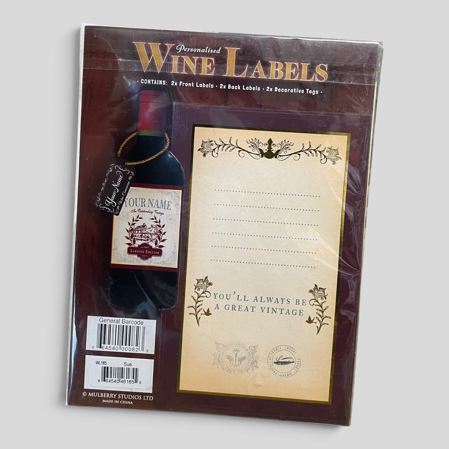 Image of Sue | Personalised Wine Label | BWNT