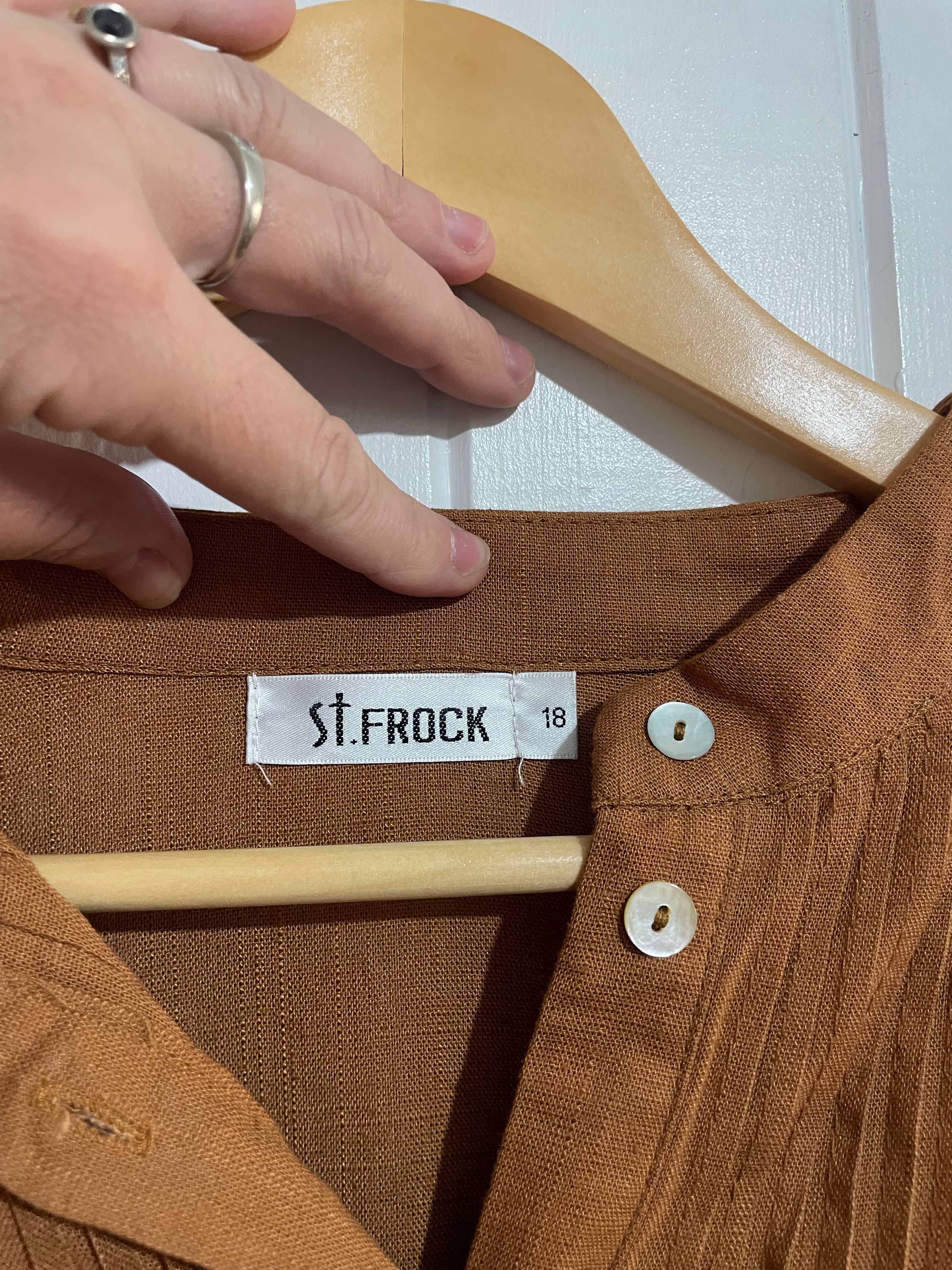 Image of (18) St Frock | Brown Dress