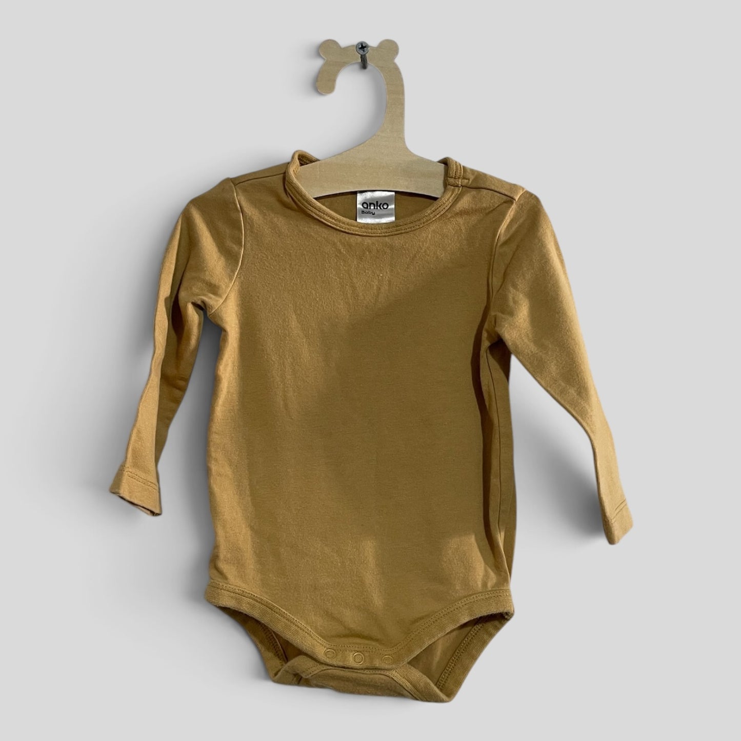 (00JNR) Anko | Mustard LS Bodysuit