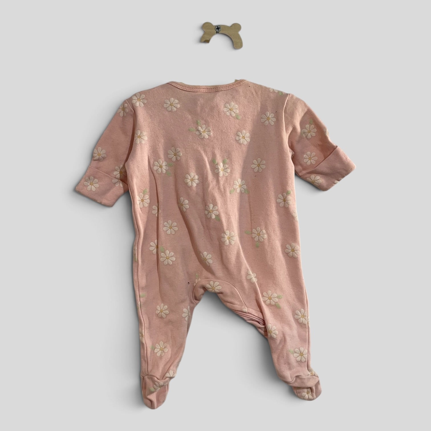 Image of (0000JNR) Dymples | LS Pink Floral Bodysuit