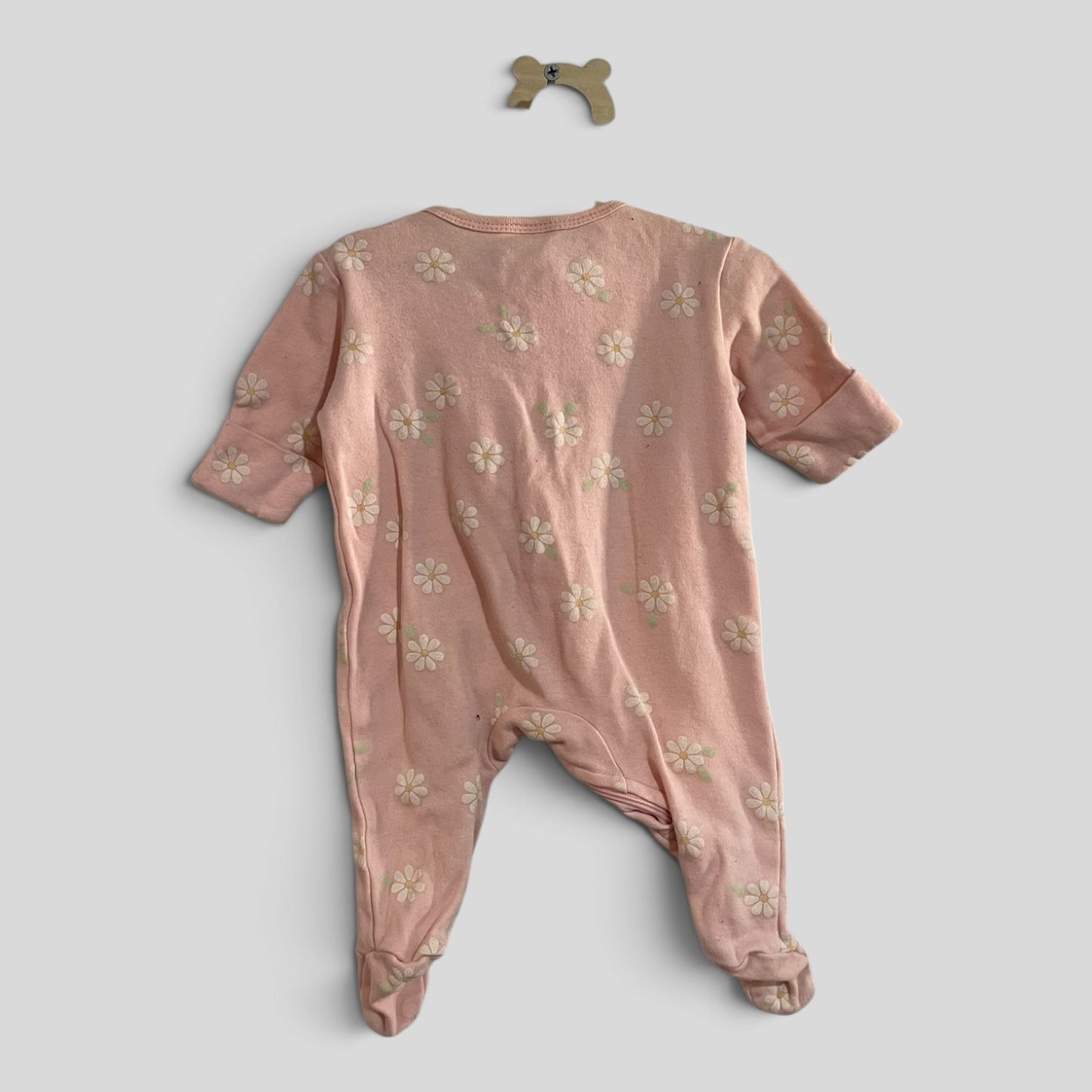 (0000JNR) Dymples | LS Pink Floral Bodysuit