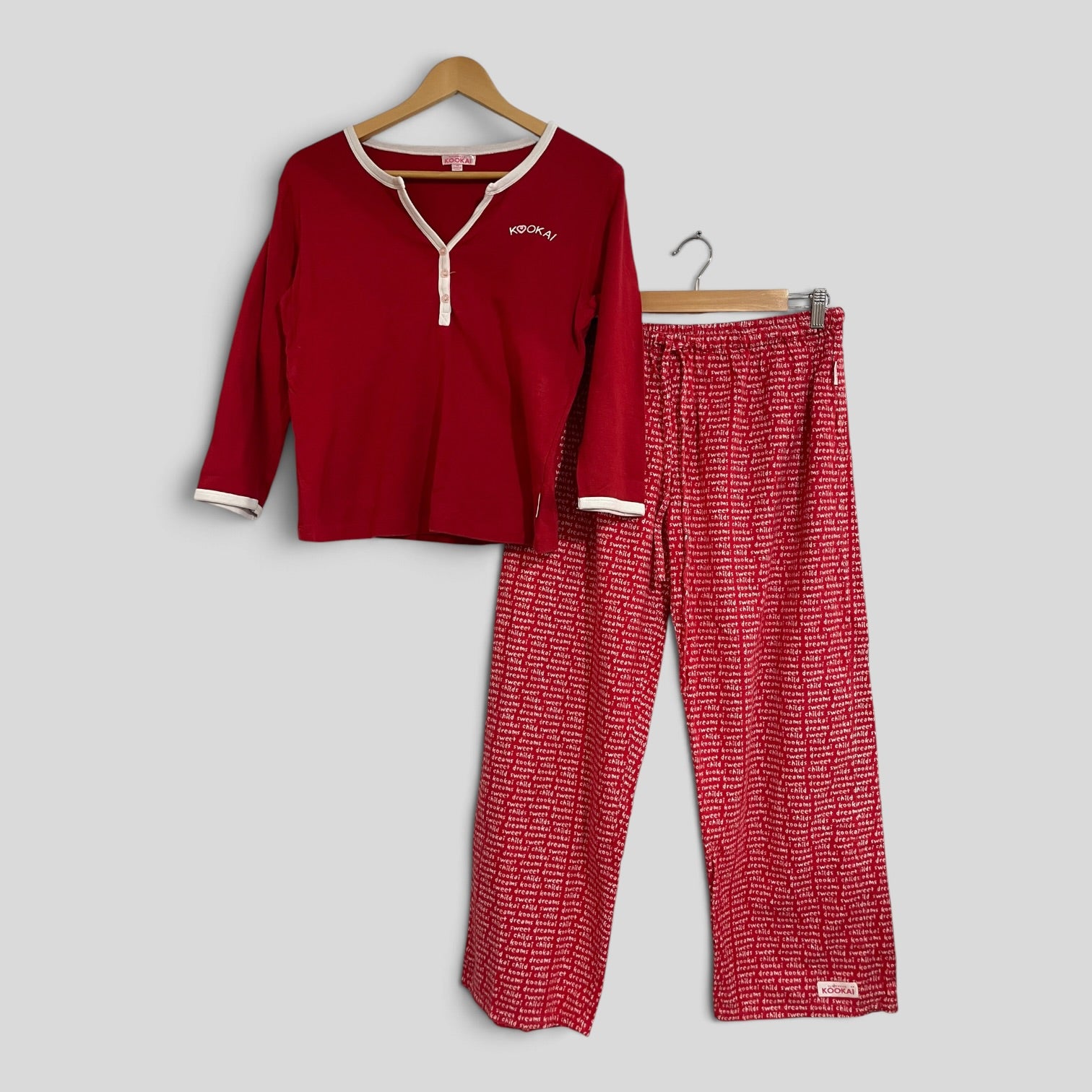 Image of (14) Kookai Sleepwear | Red PJS
