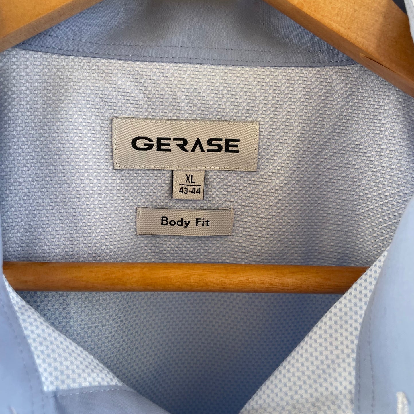 (XL) Gerase Light Blue L/S Dress Shirt