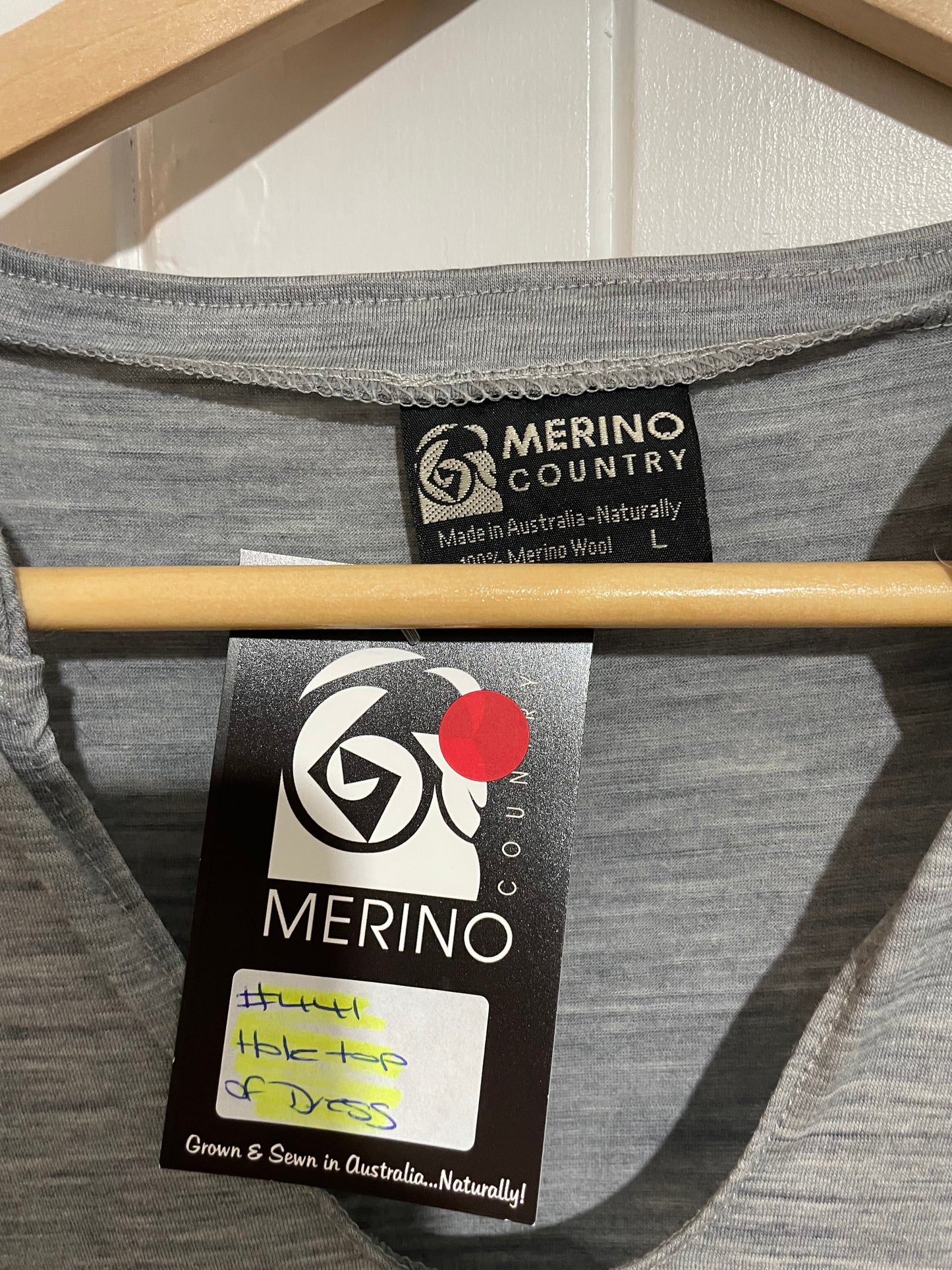 (L) Merino Country | Grey Wool Dress | BNWT