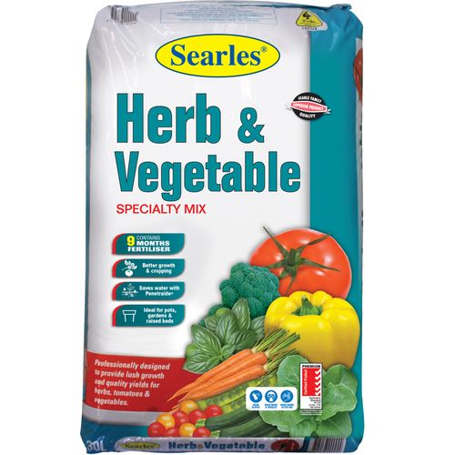 HERB & VEGETABLE POTTING MIX 30 LITRE SEARLES