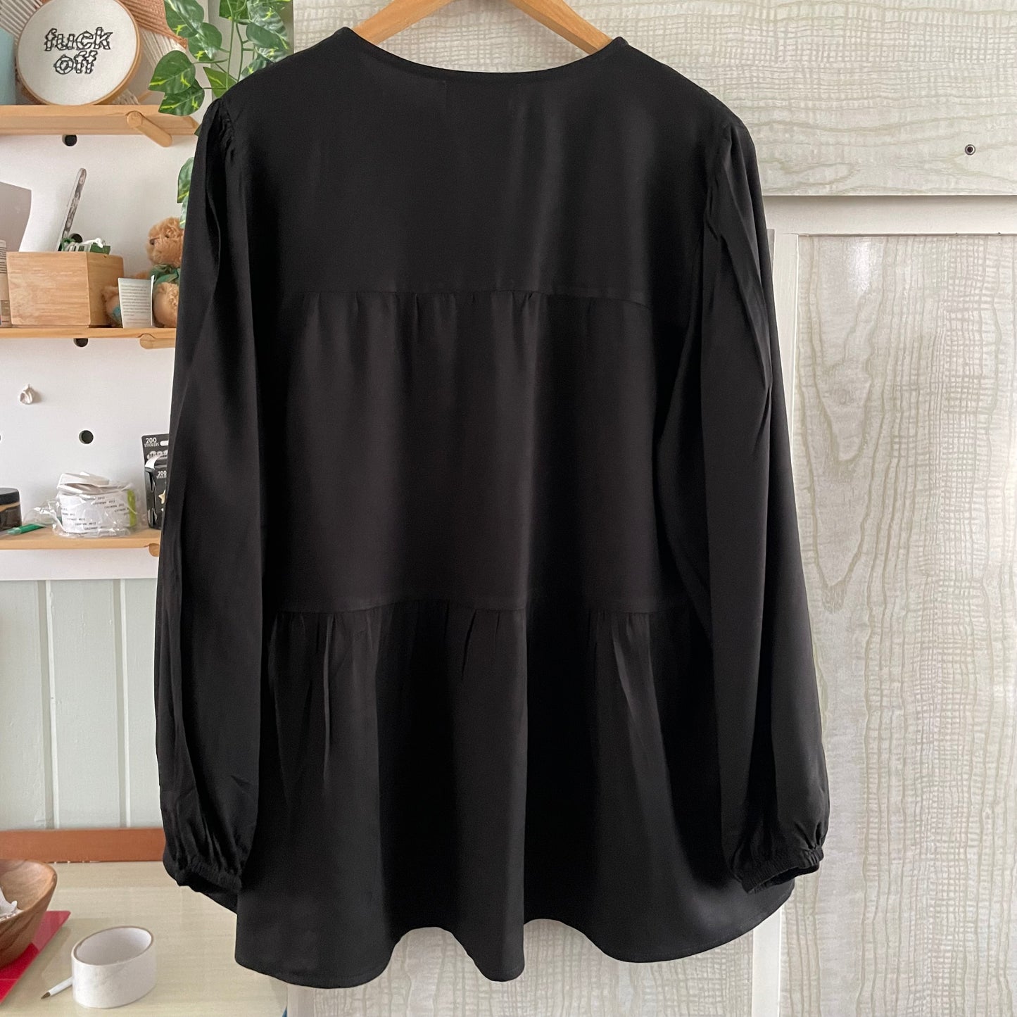 (16) Bee Maddison Black Blouse